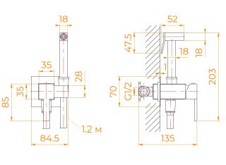 Гигиенический душ RGW SP-212Gr 581408212-11 серый